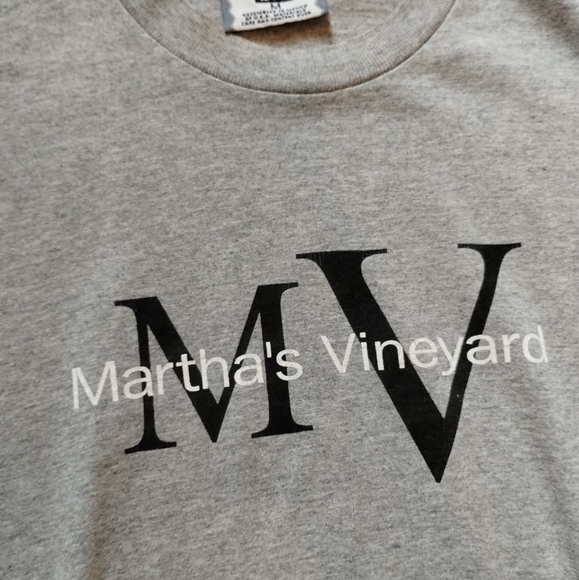 Martha's Vineyard Lee Dungarees Heathered Grey T-shirt Men's Medium - Picture 2 of 4